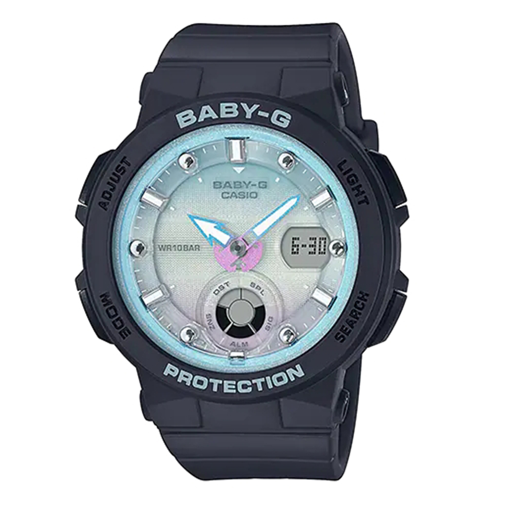 【CASIO Baby-G】BGA-250 海灘旅人系列 雙顯 多功能 3年電池 防水100米 夜光電子錶-