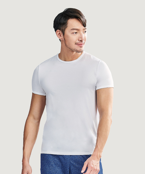CLOUD-DRY雲紗 男圓領短袖衫 UE121518