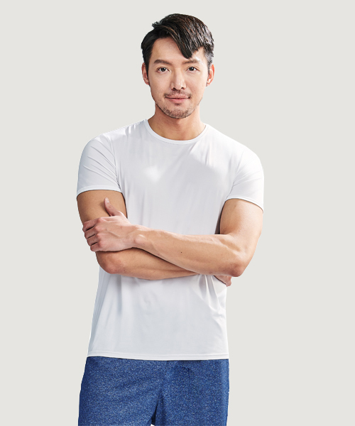 CLOUD-DRY雲紗 男圓領短袖衫 UE121518