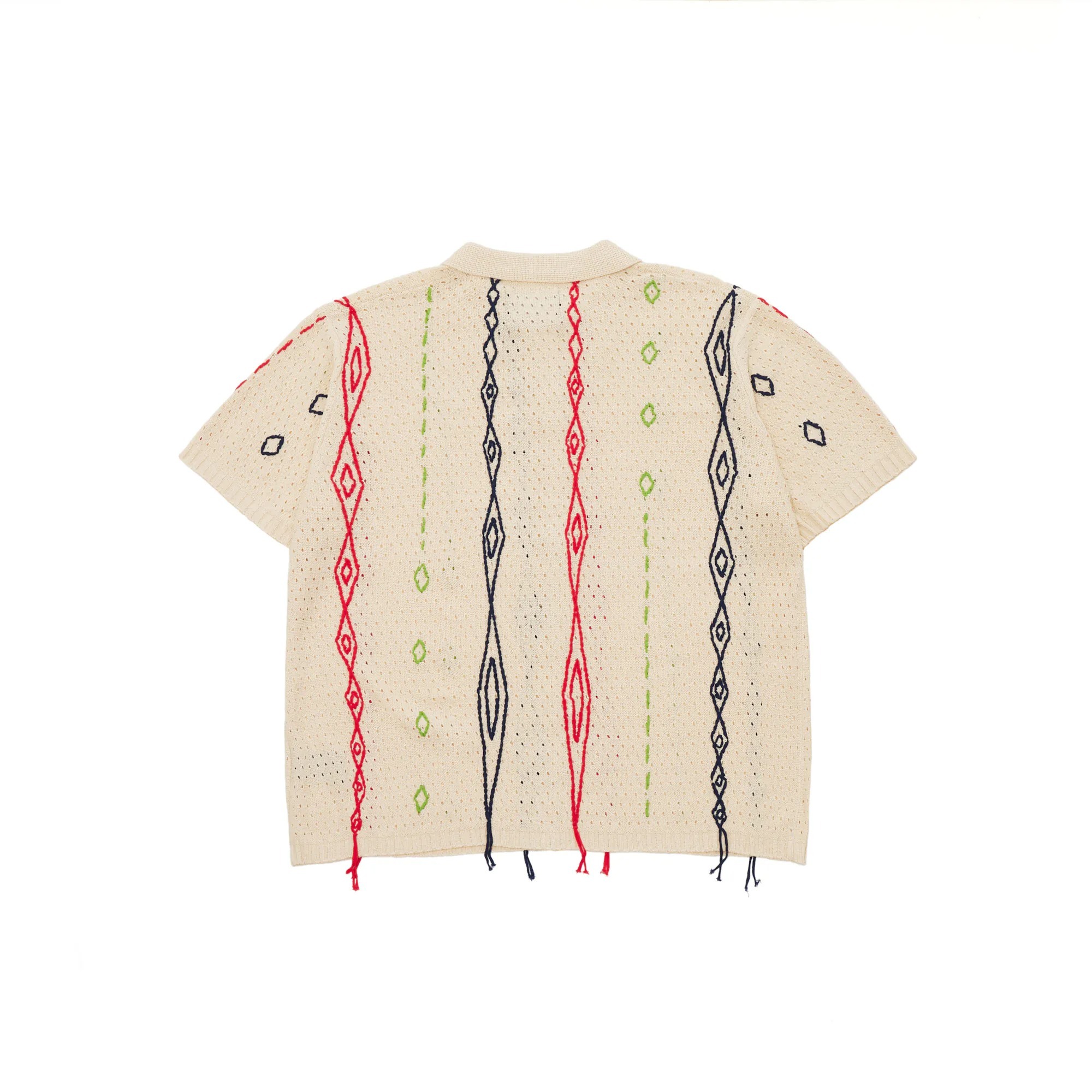 AES CROCHET-KNIT SHORT-SLEEVE SHIRT