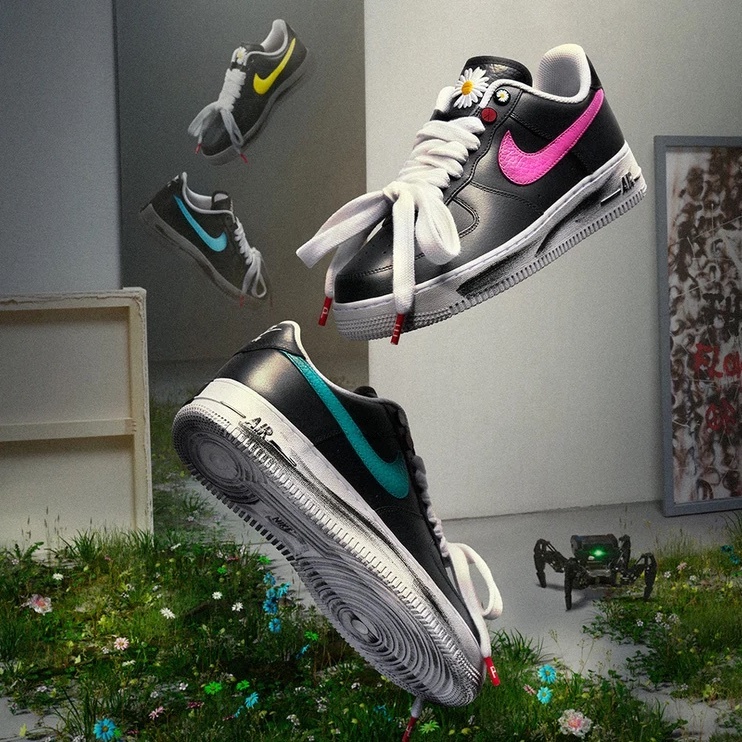 NIKE AIR FORCE  1 '07 x PEACEMINUSONE "Para-noise 3.0" GD G-DRAGON 權志龍 聯名 AF1 刮刮樂 四色勾  AQ3692-004 / 預購