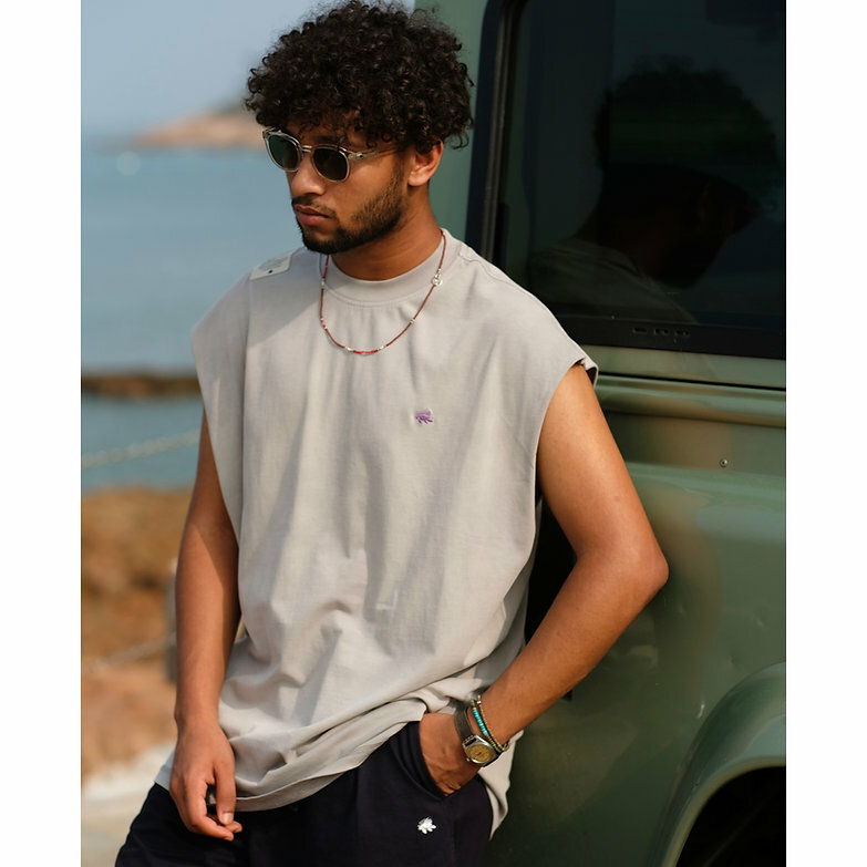 Club Stubborn C.S. Member Tank Top 背心 - Moon Grey