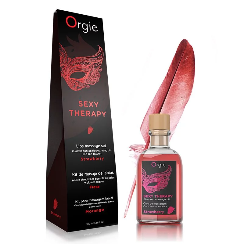 Orgie - Lips Massage Strawberry Set 唇部按摩草莓套裝 - 100ml