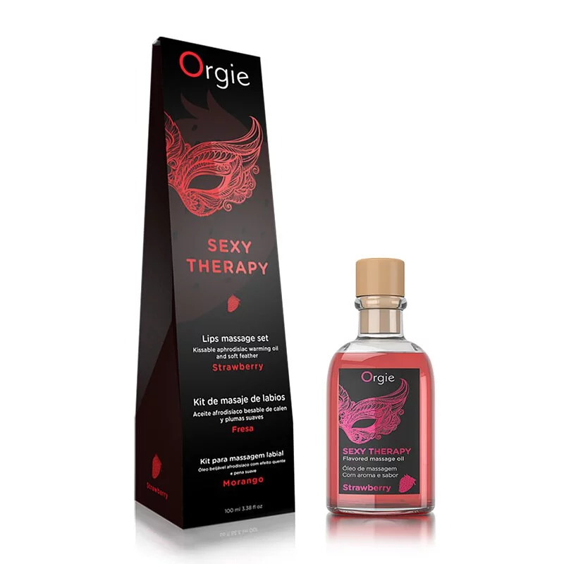 Orgie - Lips Massage Strawberry Set 唇部按摩草莓套裝 - 100ml