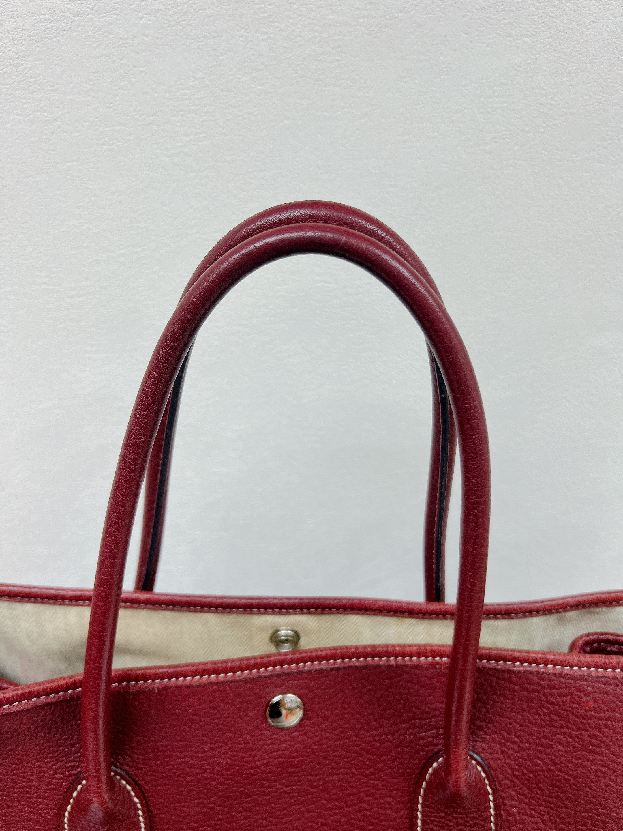 Hermes garden party 36 red stamp square P