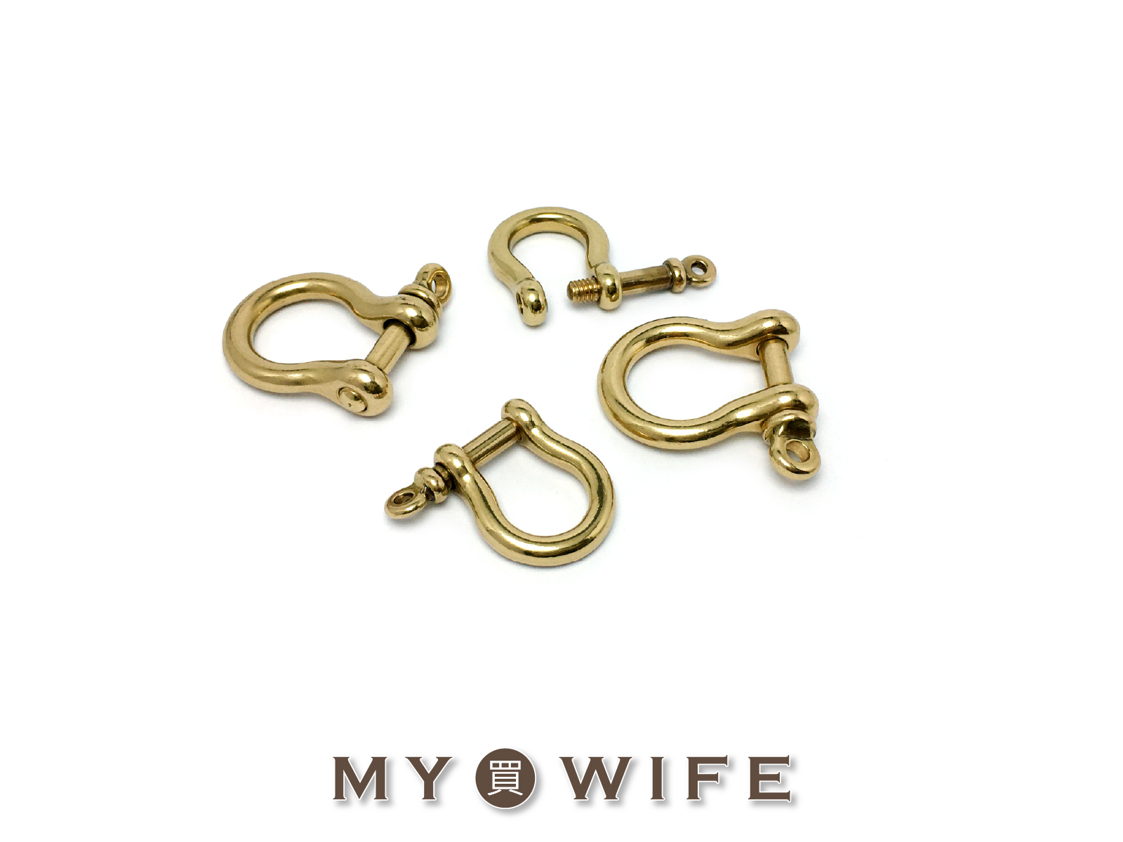 黃銅馬蹄環_馬蹄扣/連接環/馬蹄環_2規格