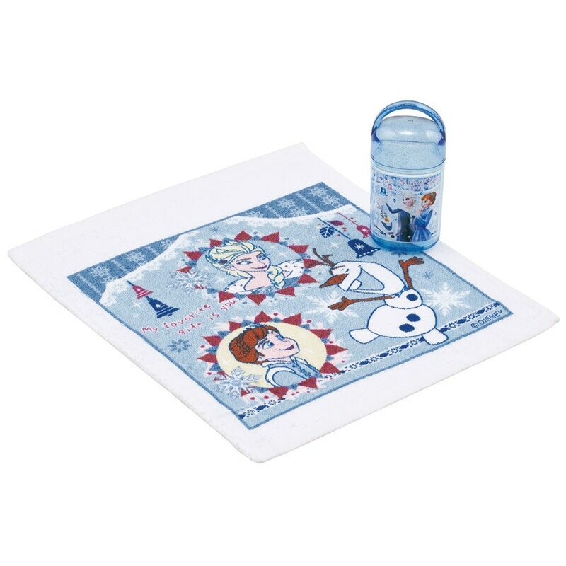 Skater 30x30cm 抗菌小方巾 附盒 -Frozen