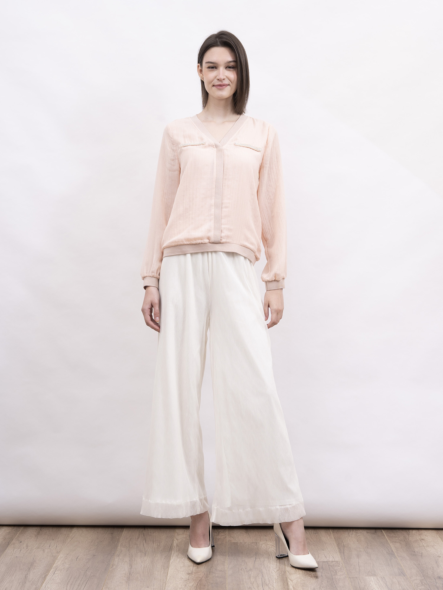 mi-tu 質感V領上衣