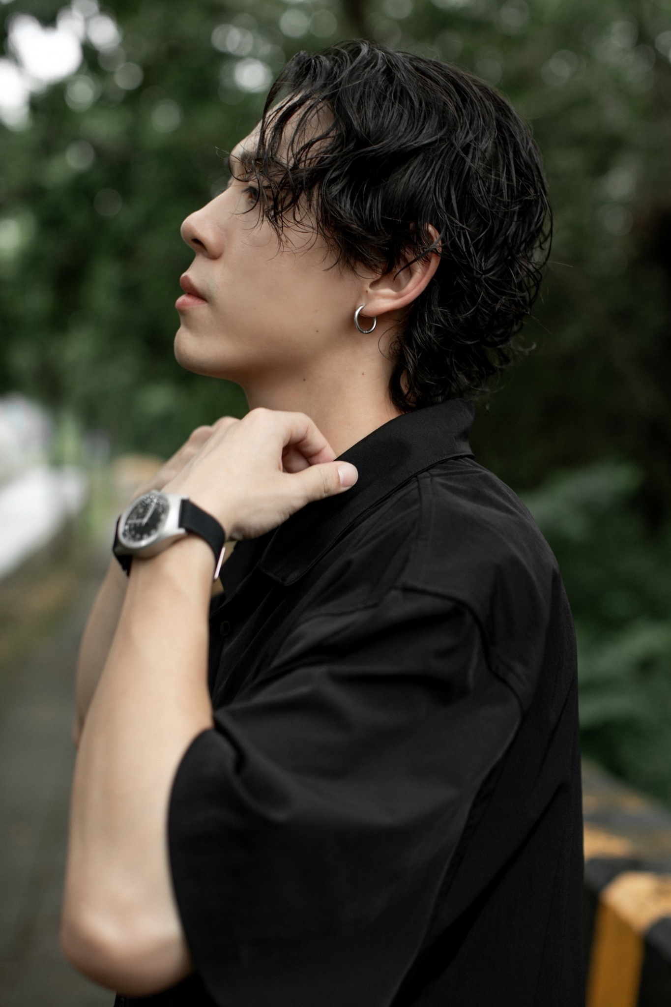 NICEDAY 服飾 QUEST AIR SHIRT 涼感 拼接 短袖襯衫