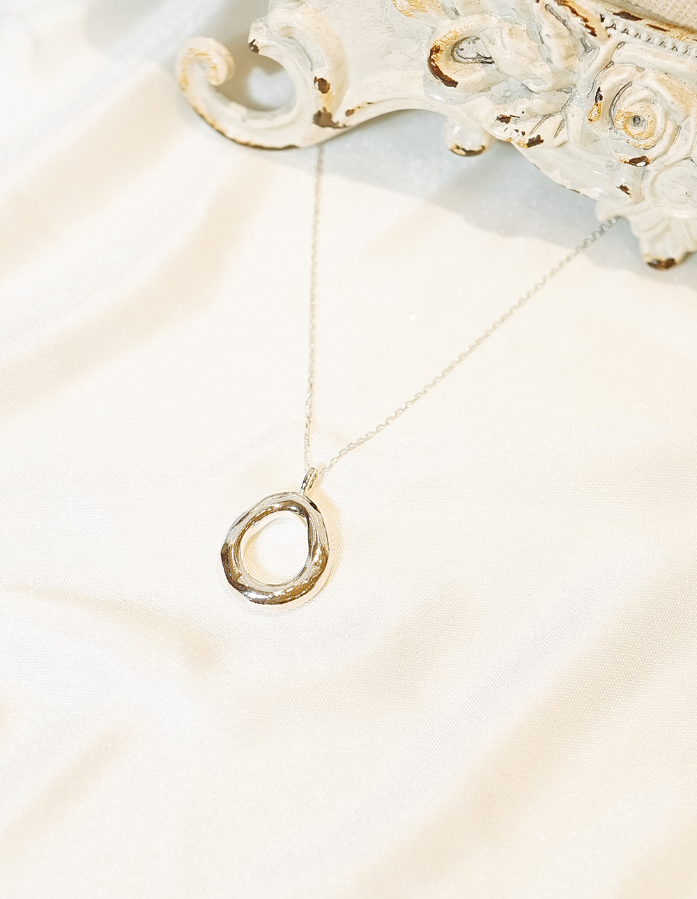 925 純銀不規則圈圈項鍊