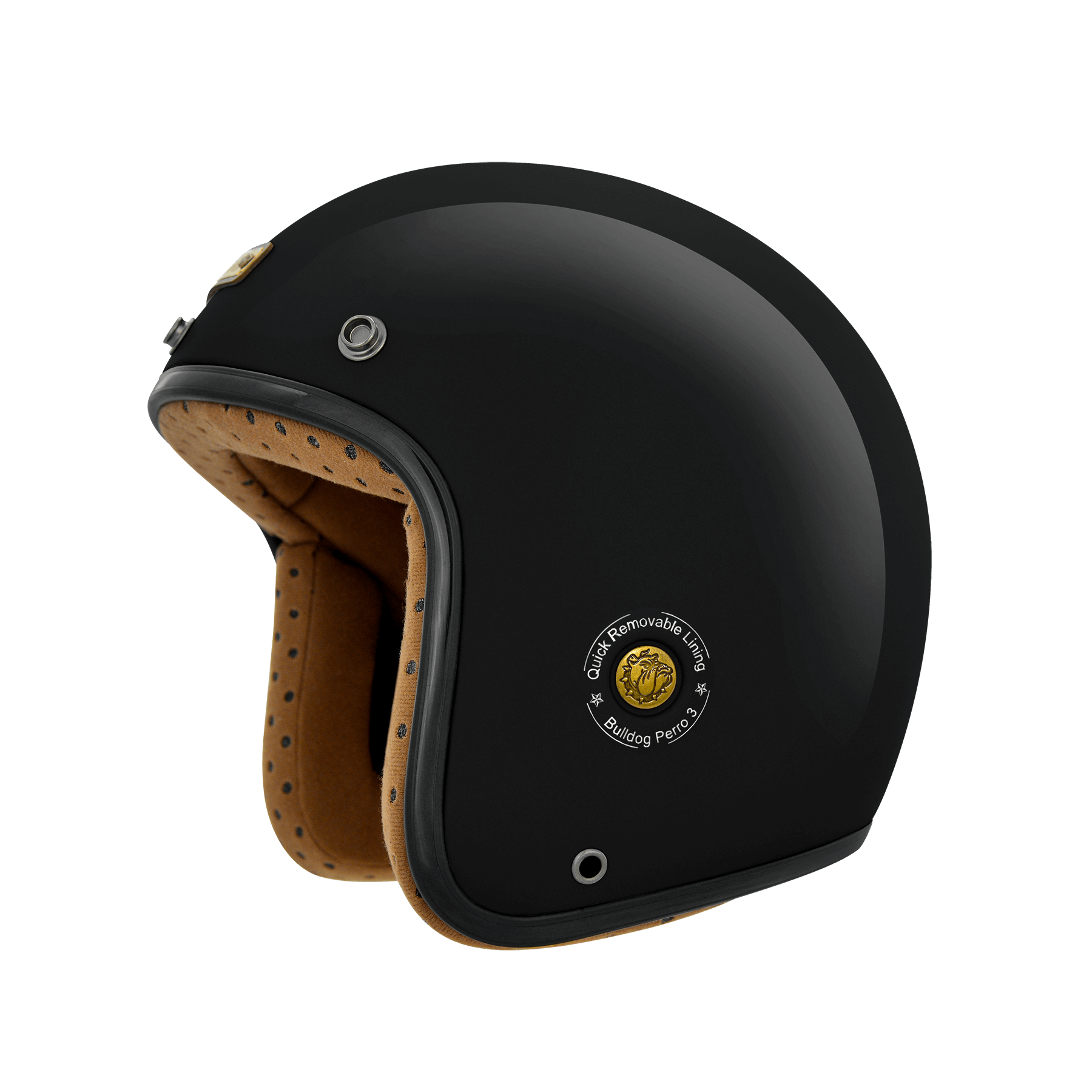 M2R BB-300 亮黑 素色 3/4罩 復古帽