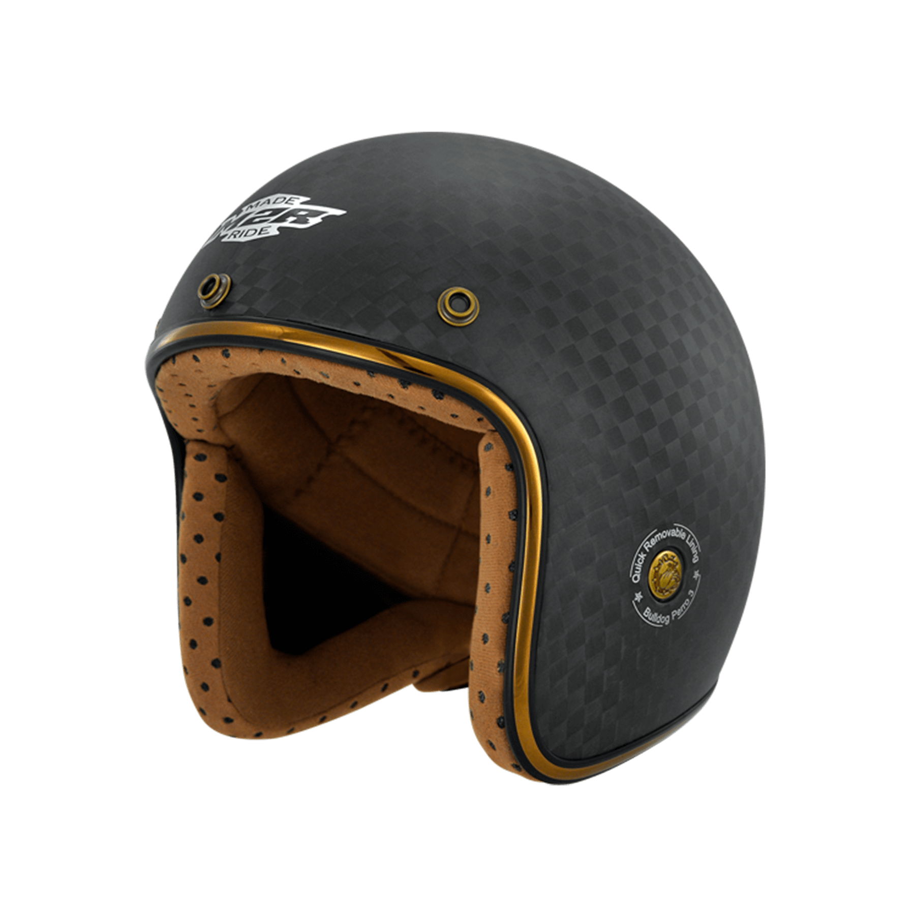 M2R BB-300 碳纖 消光 彩繪 3/4罩 復古帽