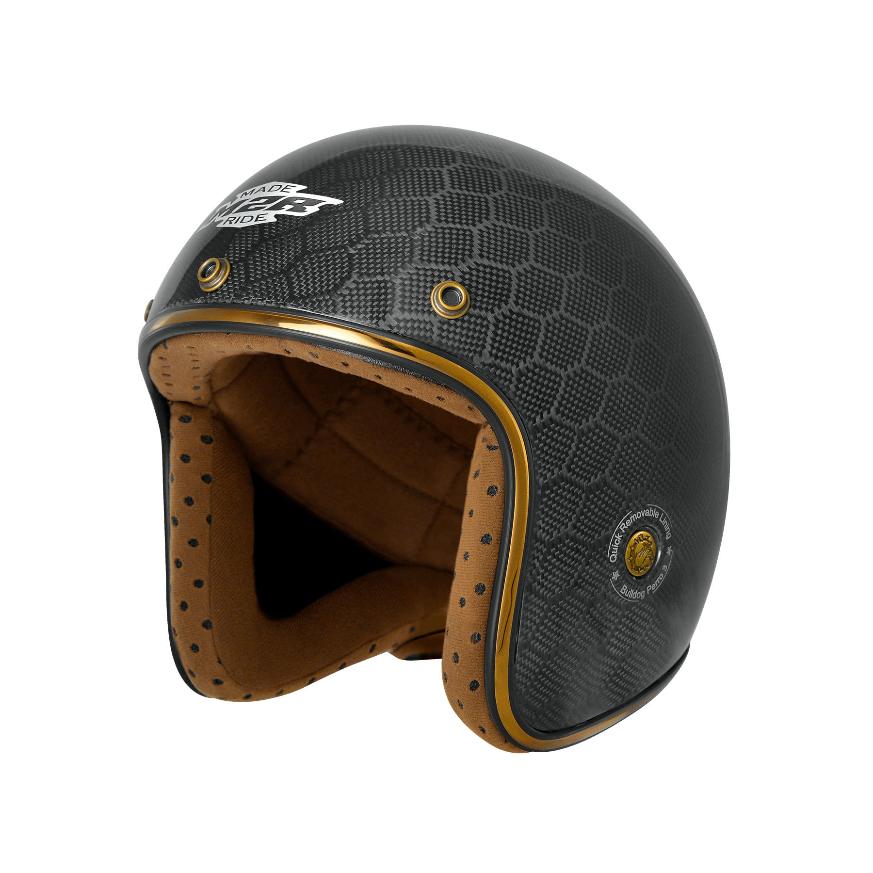 M2R BB-300 碳纖 六角 彩繪 3/4罩 復古帽