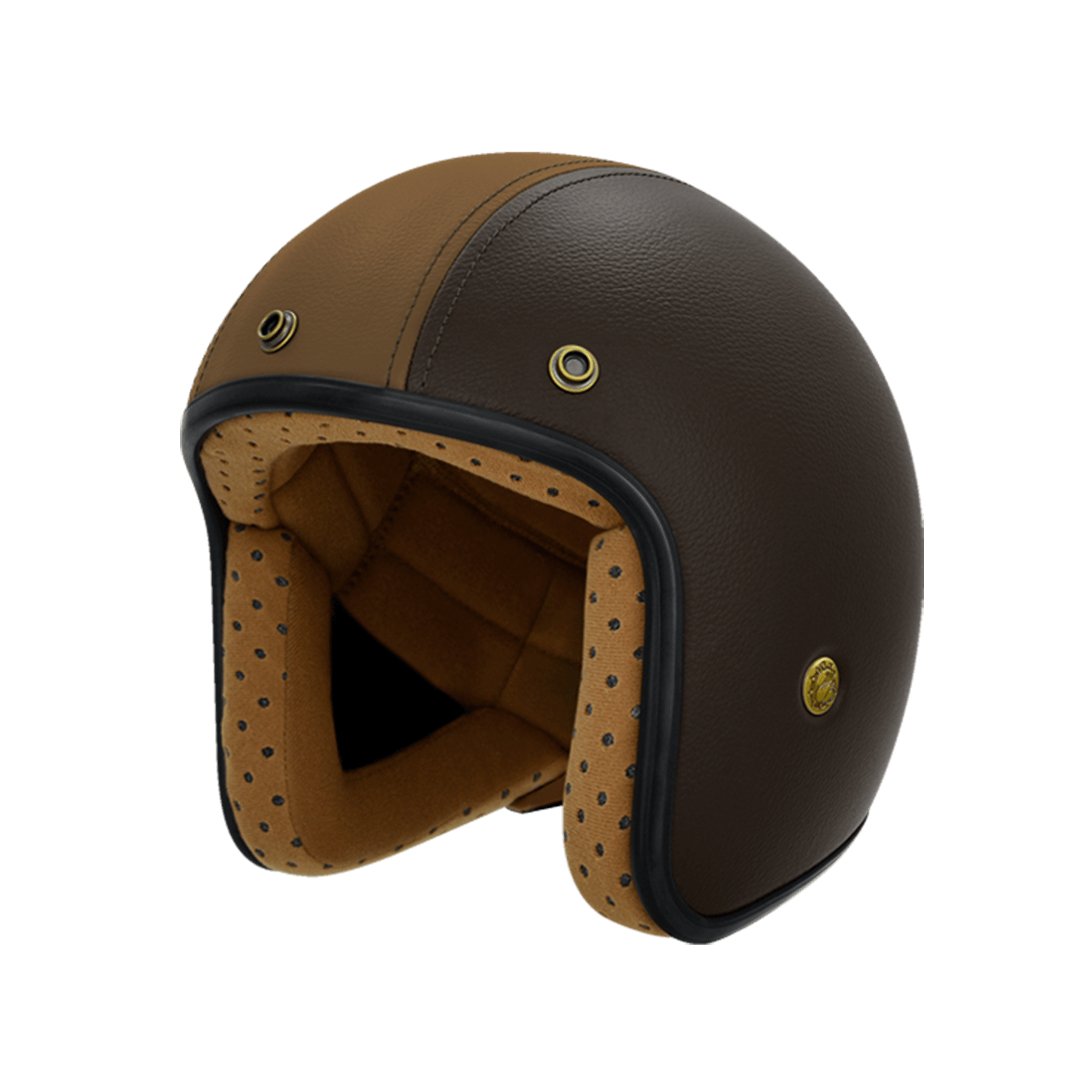 M2R BB-300 皮帽 咖啡棕 彩繪 3/4罩 復古帽