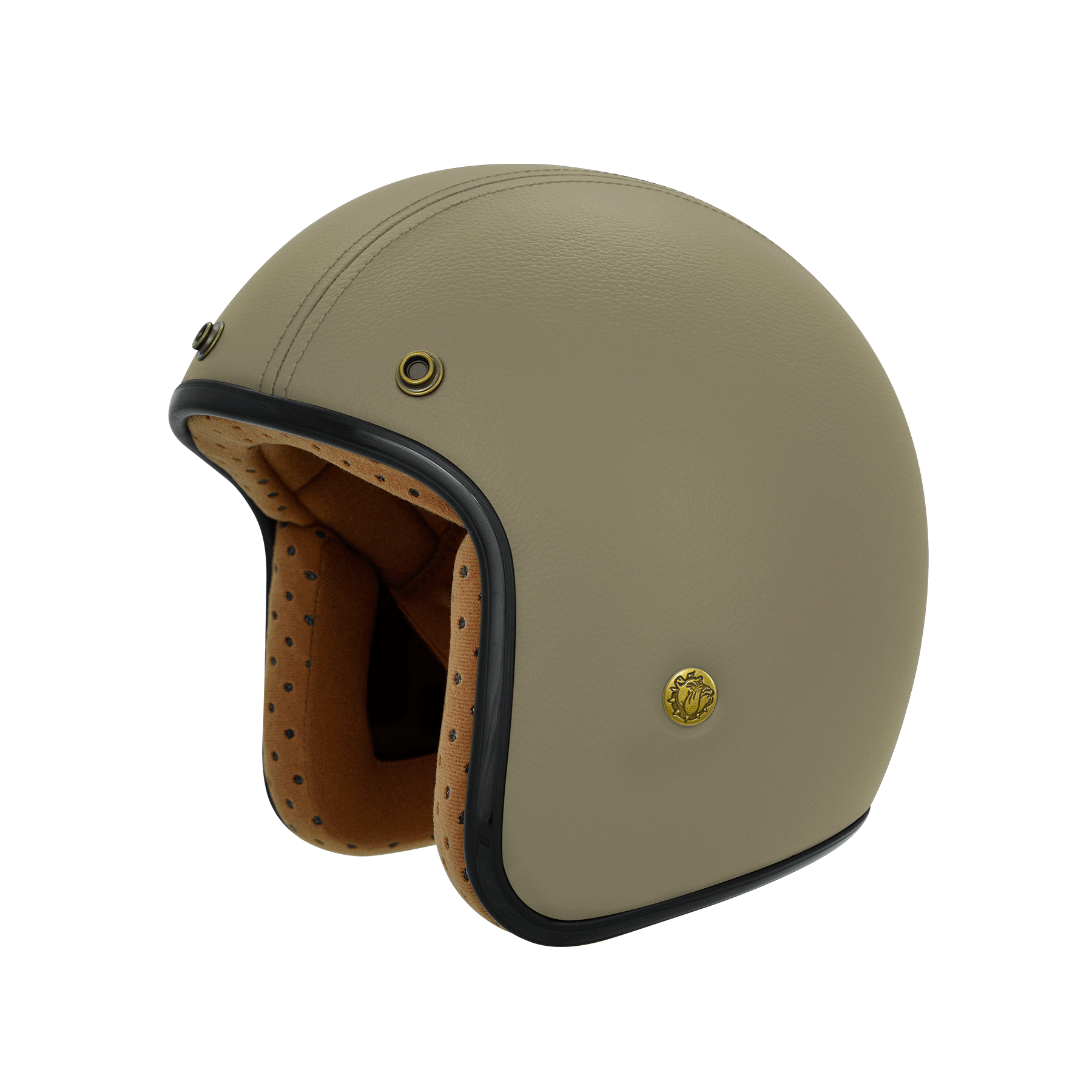 M2R BB-300 皮帽 卡其 彩繪 3/4罩 復古帽