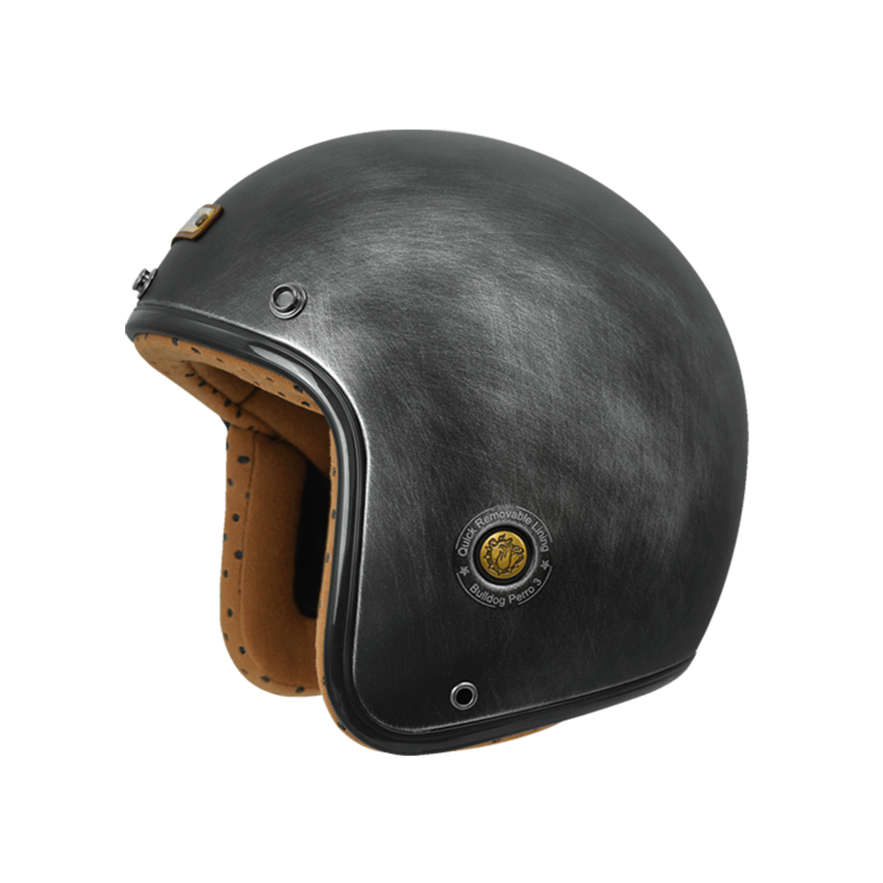 M2R BB-300 消光仿古黑銀 彩繪 3/4罩 復古帽