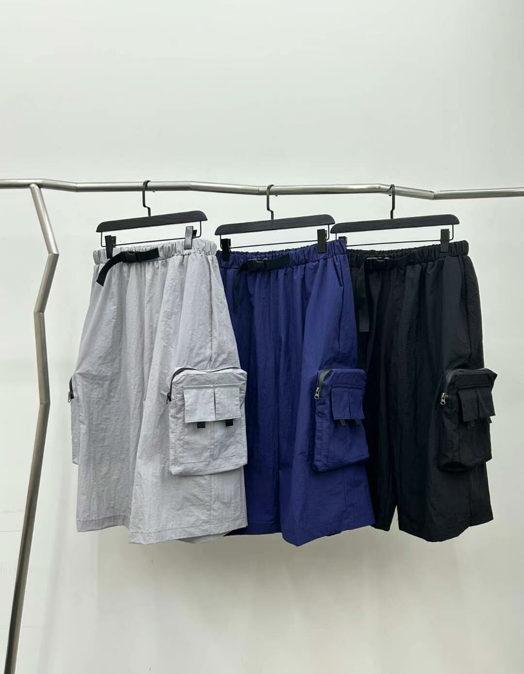 淨色工裝短褲 Hestory-048S