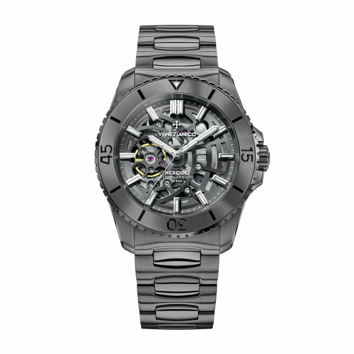 Venezianico Nereide Ultraleggero 42mm 鏤空鋼帶 機械錶 3921509C