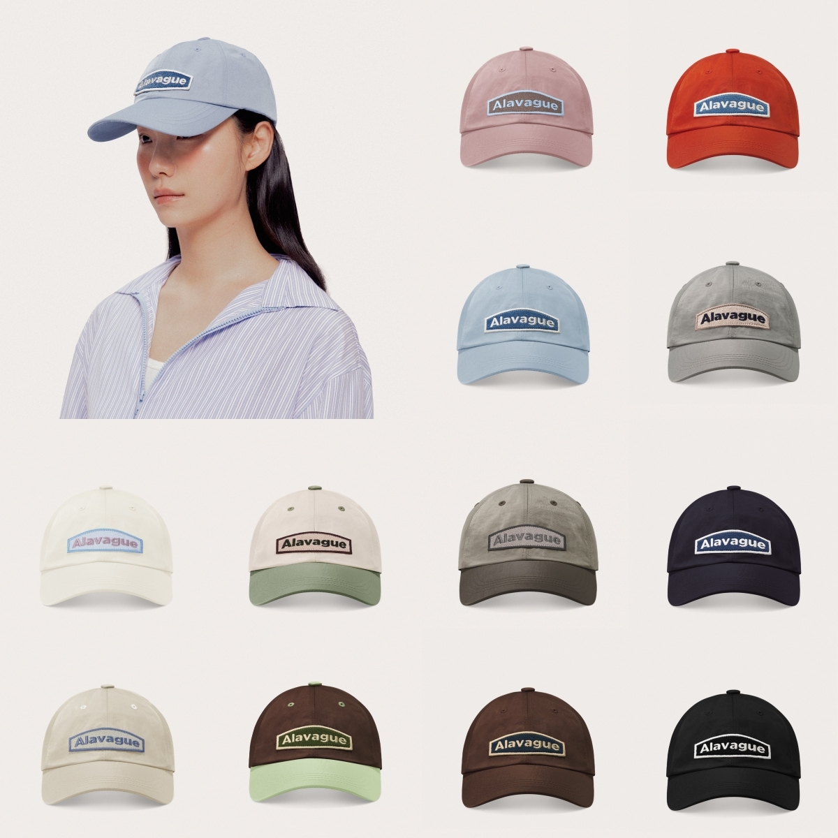 預購┃韓國 Alavague NERPA CAP 再生 尼龍 刺繡 老帽