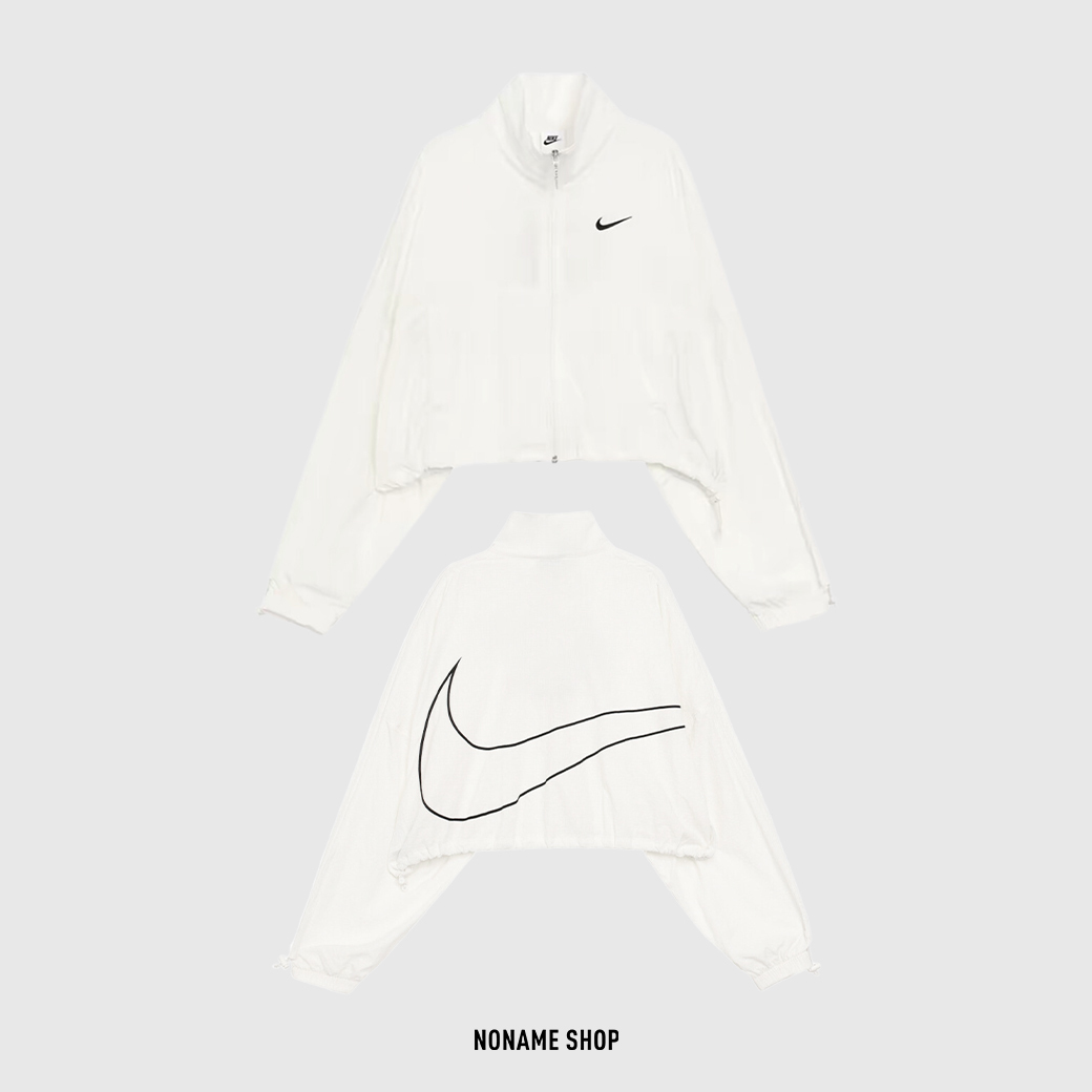 NIKE SPORTSWEAR WOVEN JACKET 梭織 防曬 透氣 外套 米白 (女款)