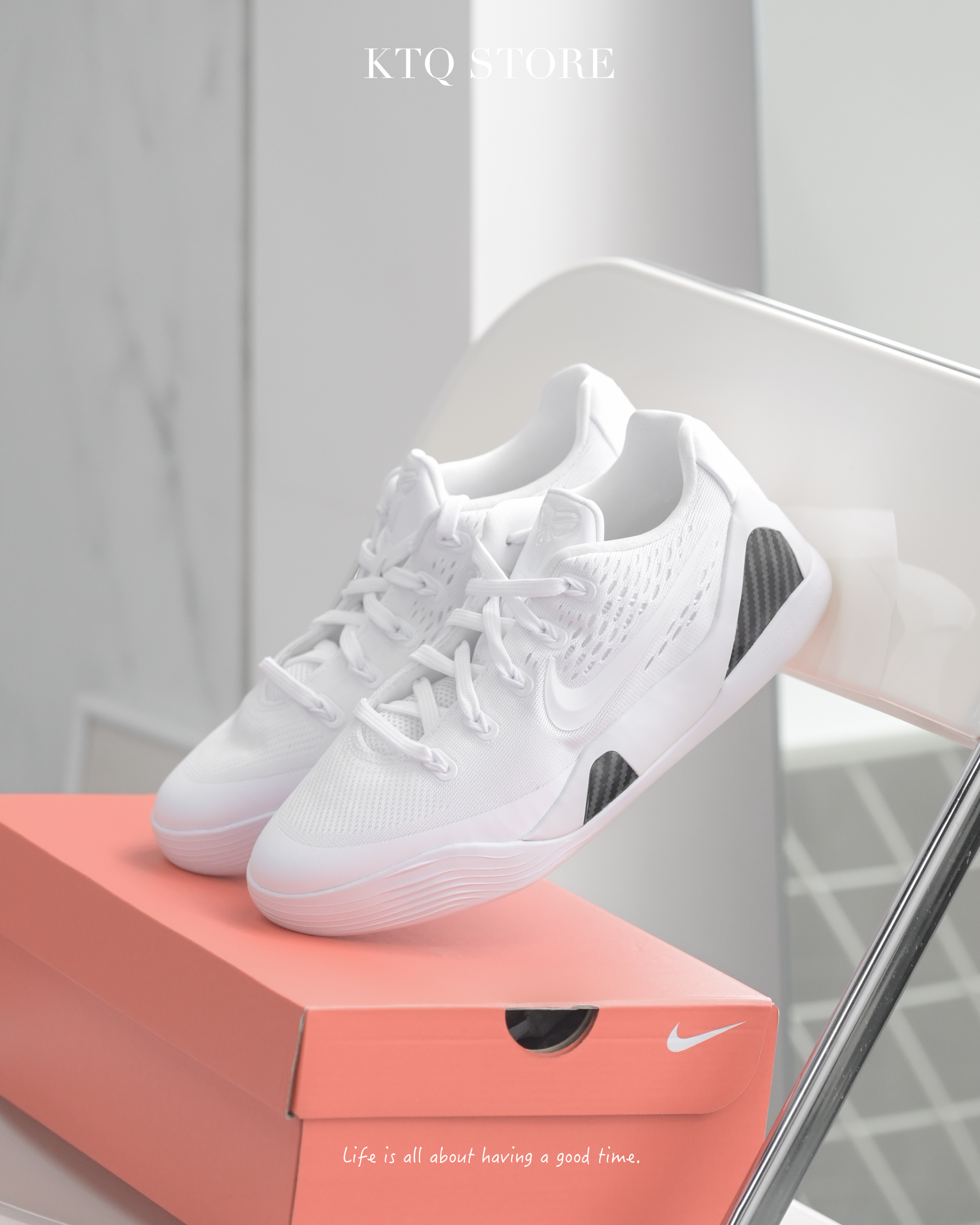 KTQ STORE ‧ Nike Kobe 9 Protro GS "Halo" 純白曼巴 FV3607-100