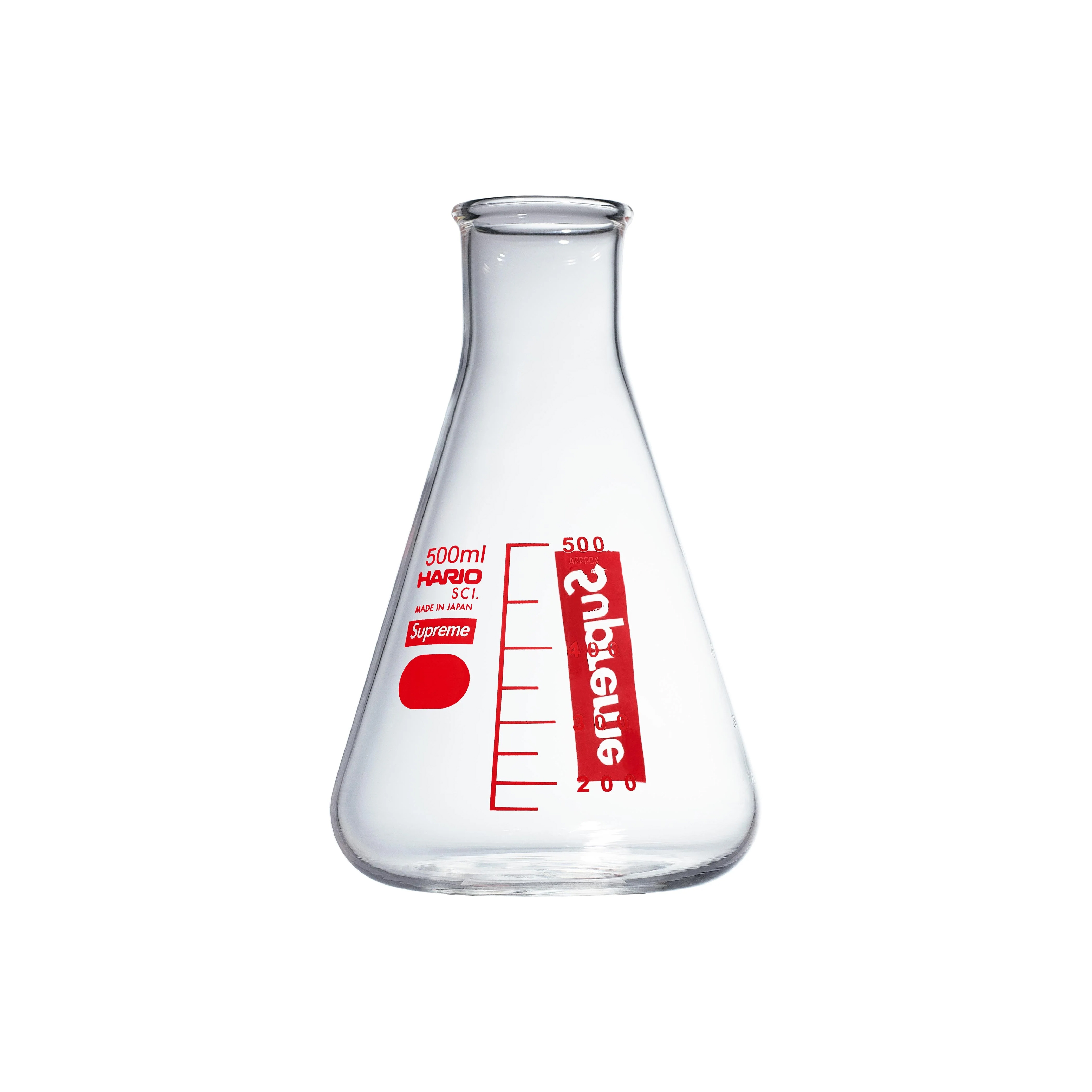 -(C015)-SUPREME HARIO ERLENMEYER FLASK 500ML 耐熱玻璃錐形瓶 燒杯 量杯-FW24A27