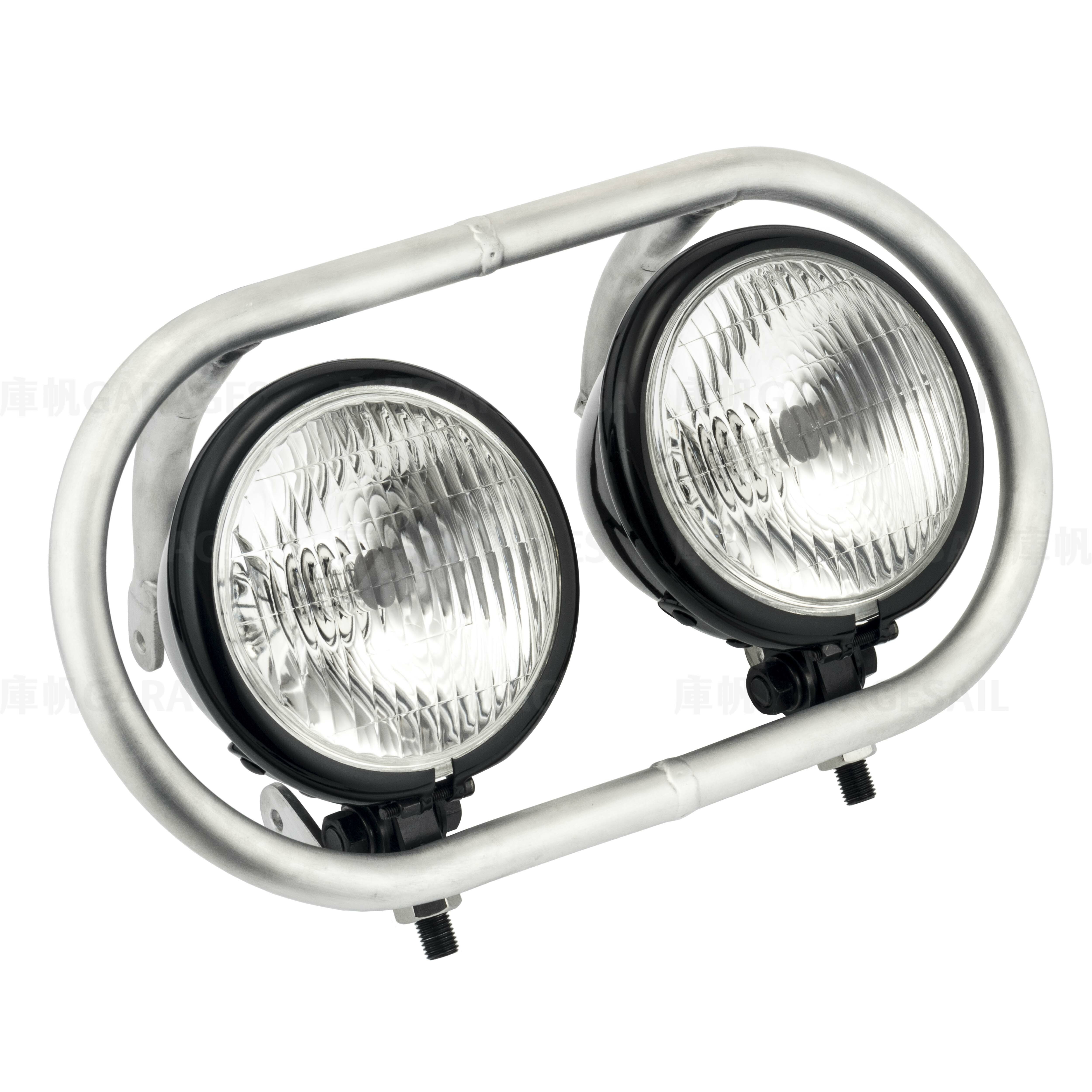 Onehandmade 本田 Monkey專用 越野 雙頭燈套件 銀
