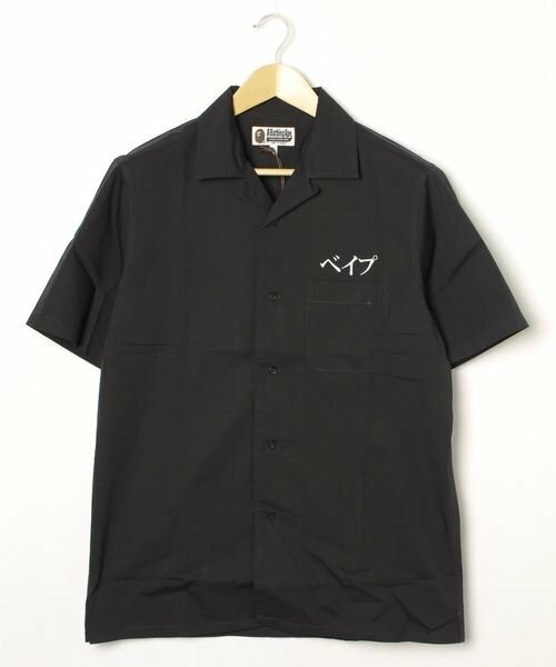 APE BAPE EMBROIDERY OPEN COLLAR SHIRT 富士山 刺繡 短袖 襯衫 現貨