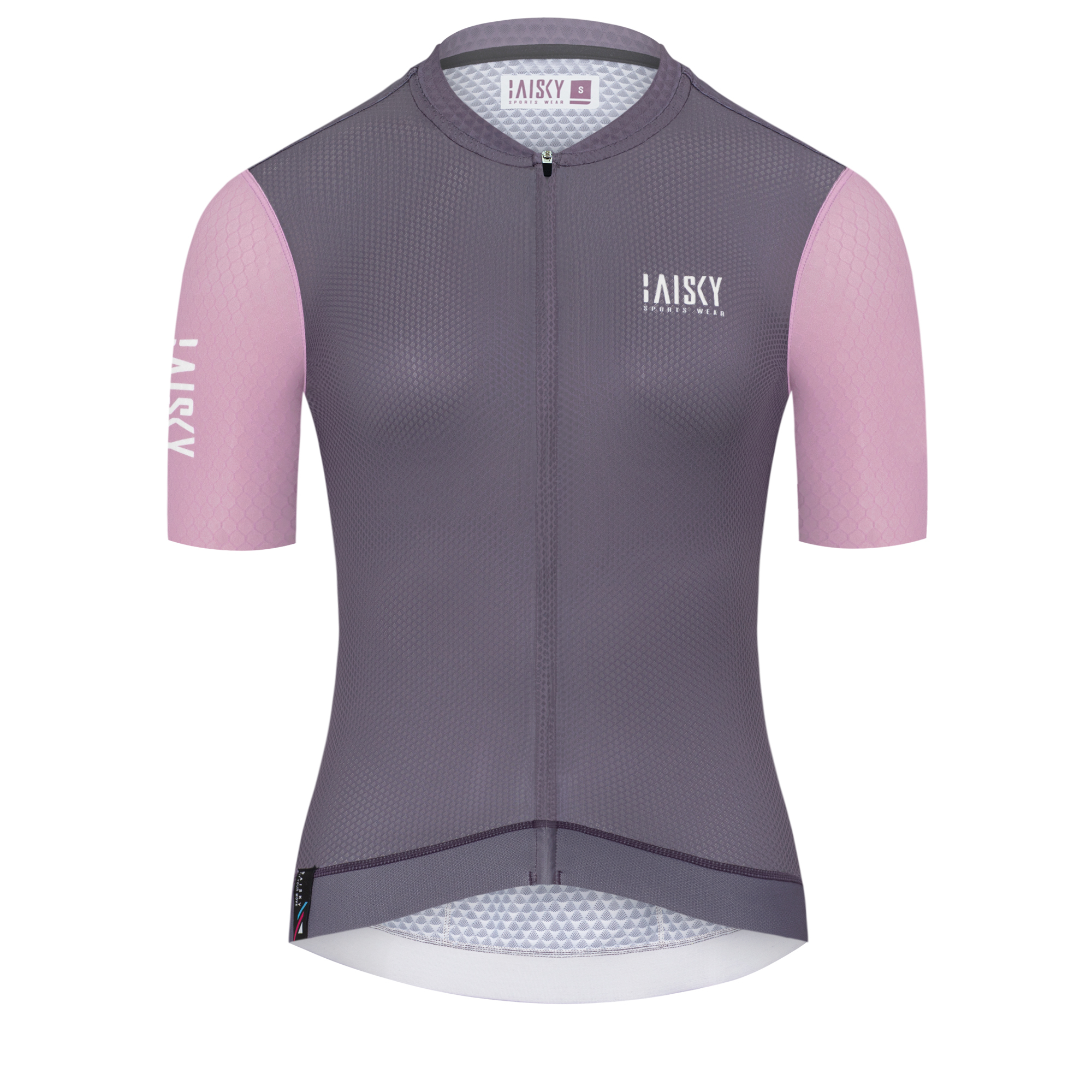 女款空力短車衣 對比 灰紫