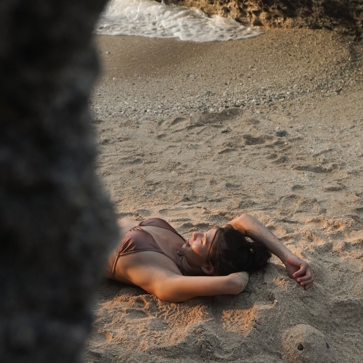 COOCEAN OCEAN GLOW 海光柔緞比基尼 海馬棕