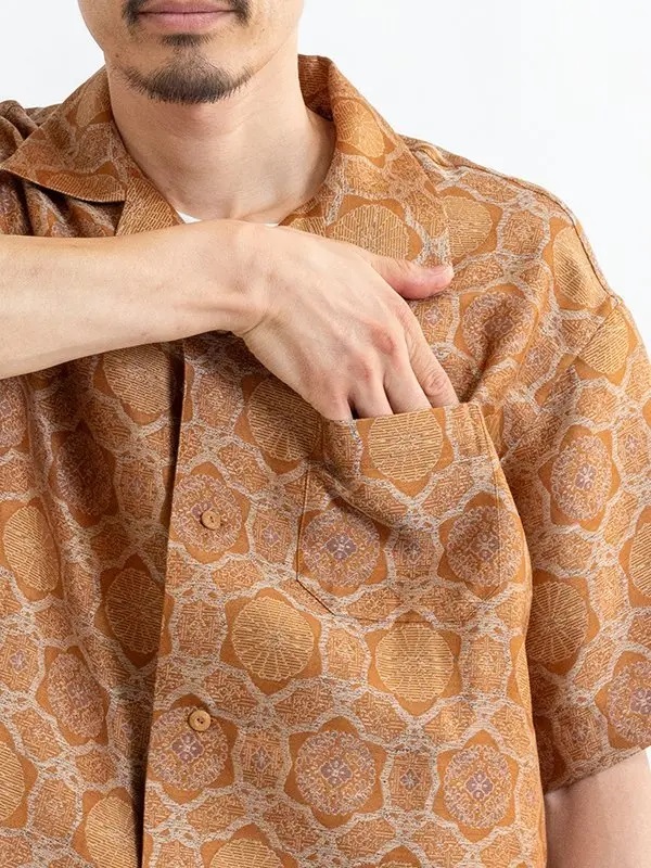 VISVIM 2024 A/W COPA SHIRT S/S JACQUARD (SILK) - PRE ORDER ITEM (預訂中)