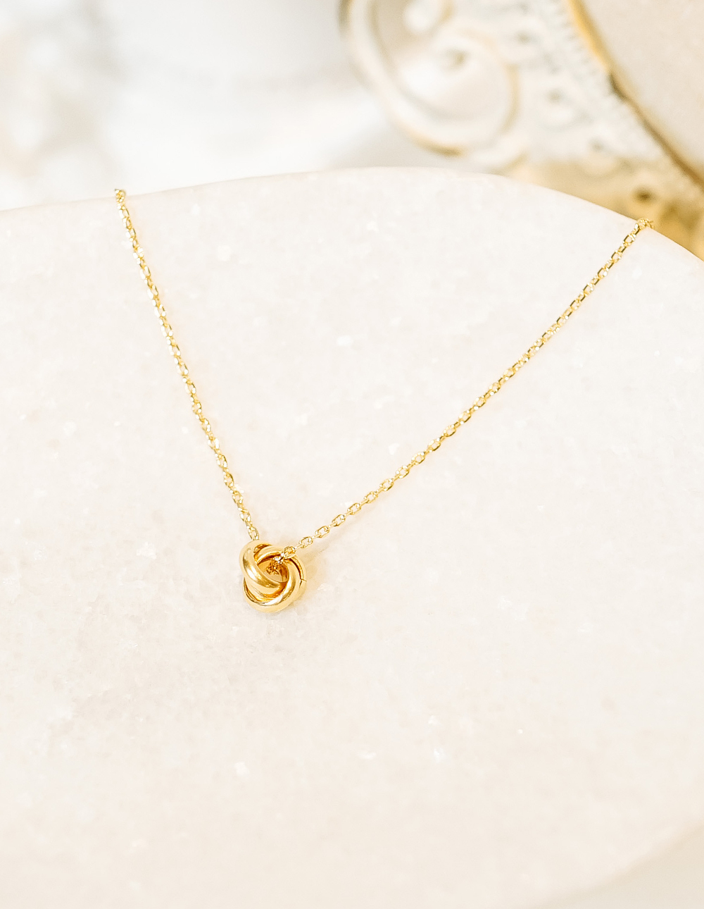 圈圈交織項鍊✦金