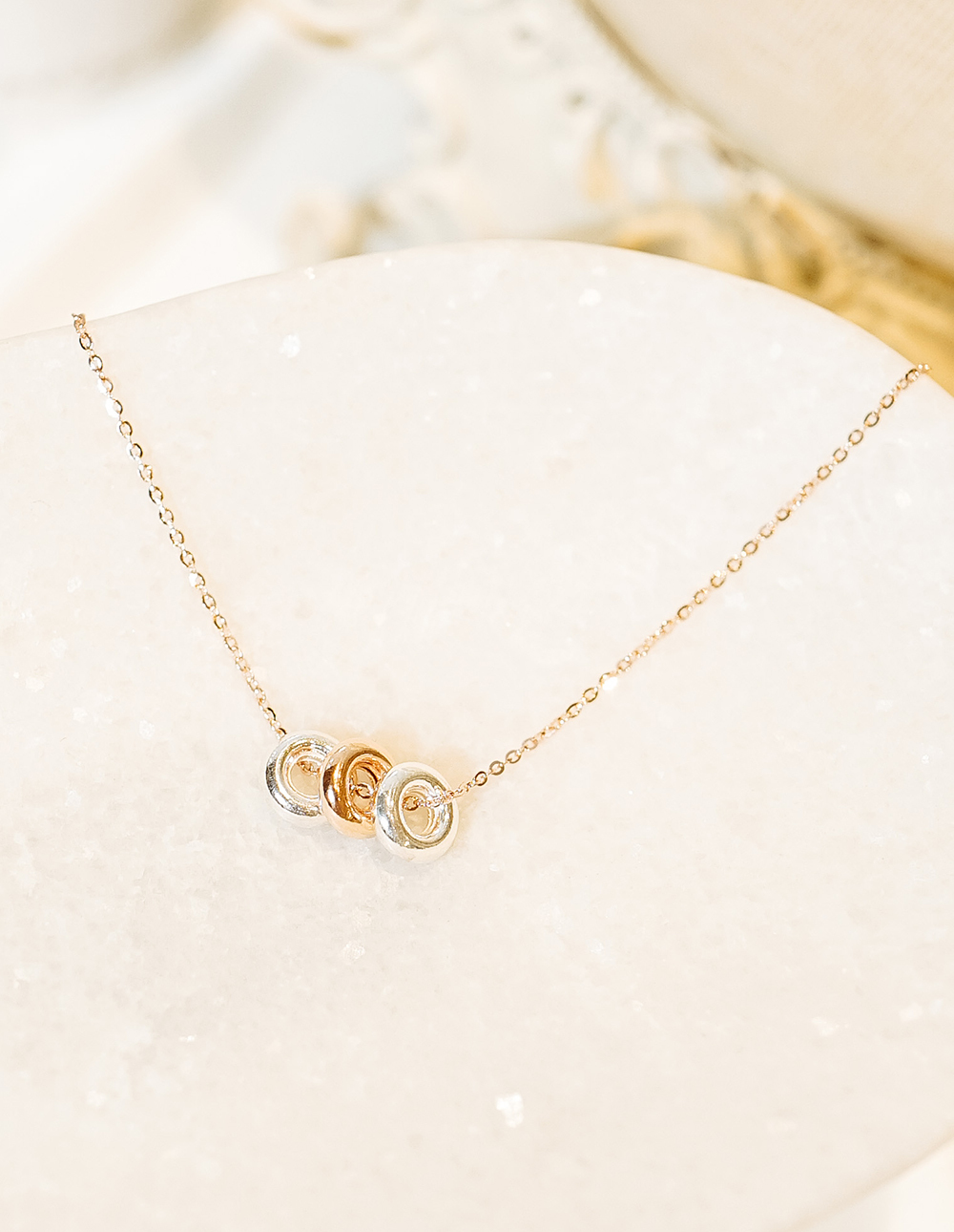 925 純銀三環項鍊