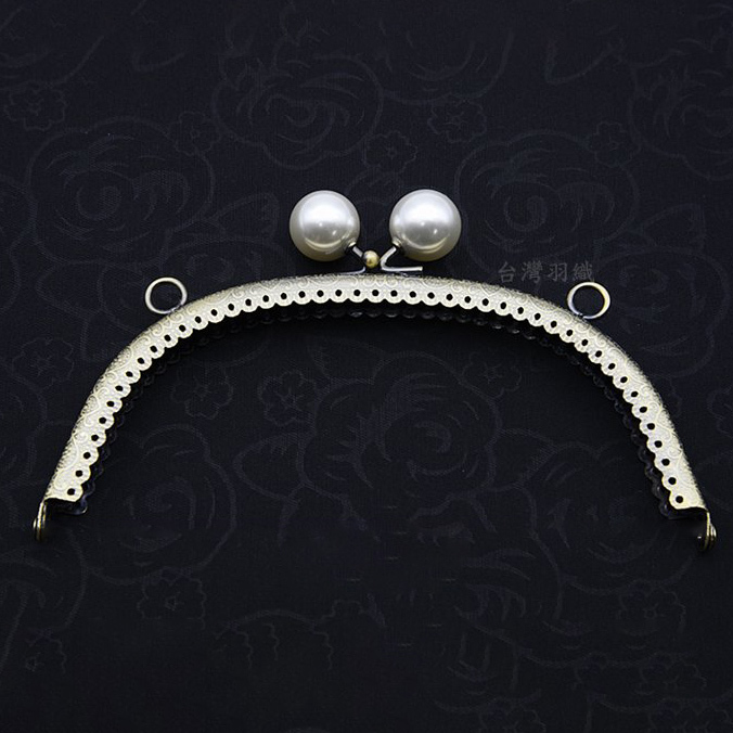 16.5公分經典半圓大珍珠頭口金【微瑕福利品】