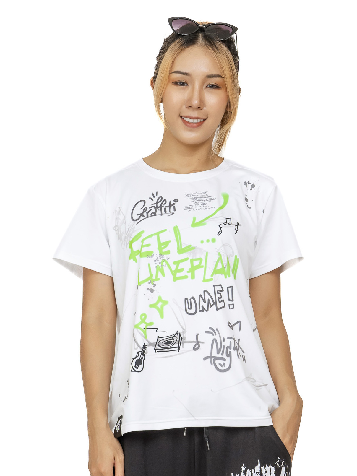 印花潮T 白 S0025W