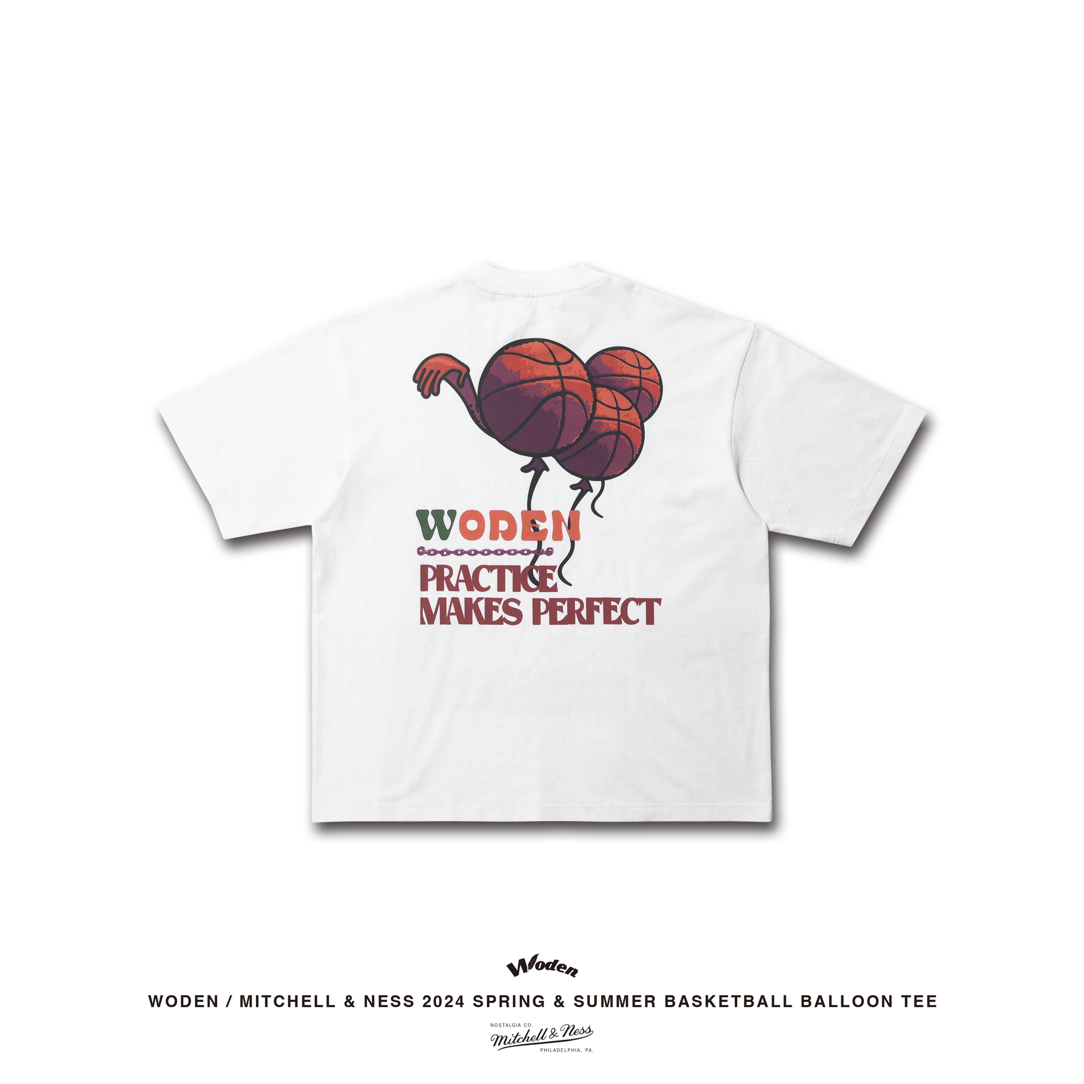 WODEN / Mitchell & Ness  2024 Spring & Summer 078 Basketball Balloon tee