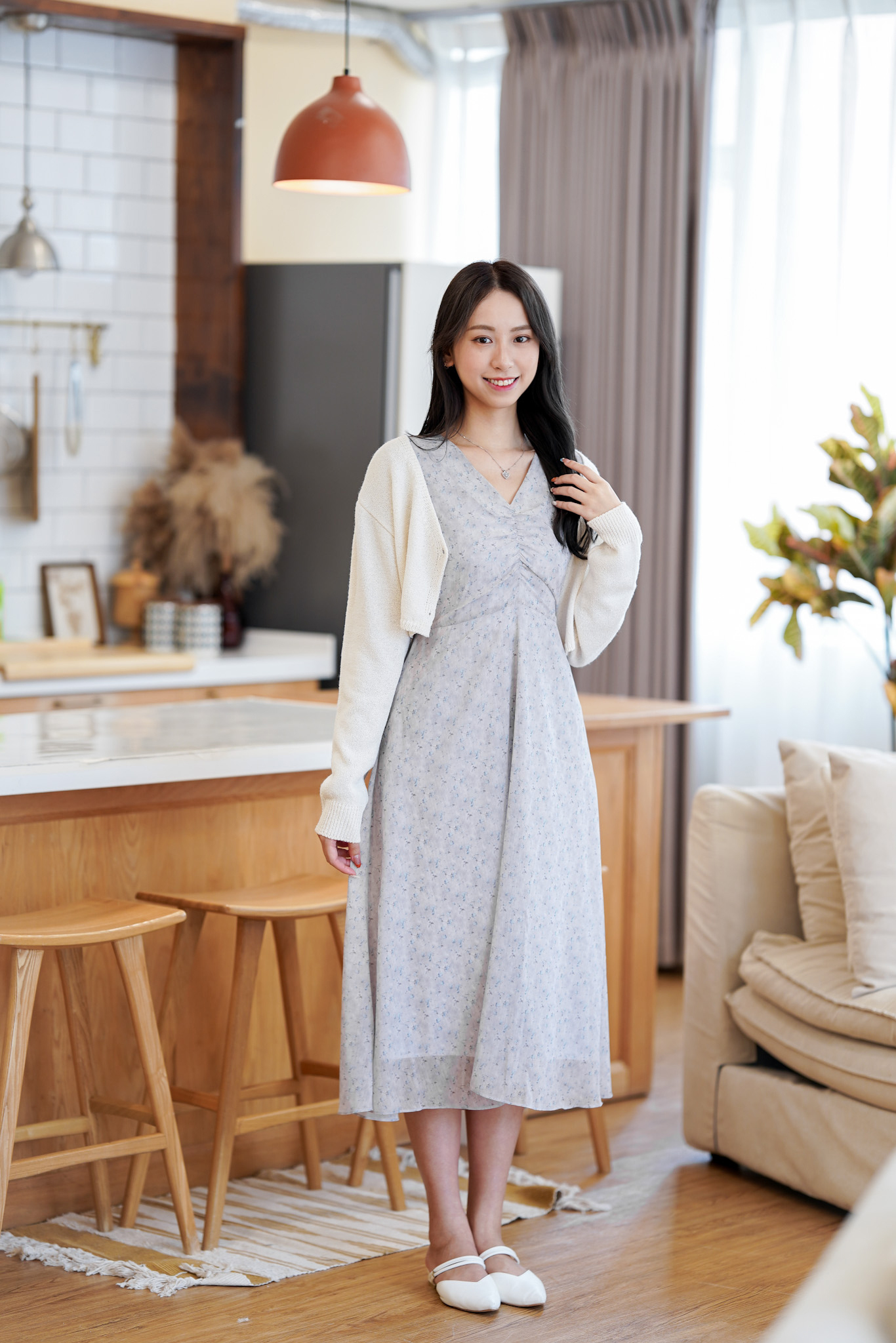 OP500 Little Galaxy Floral Maxi Dress