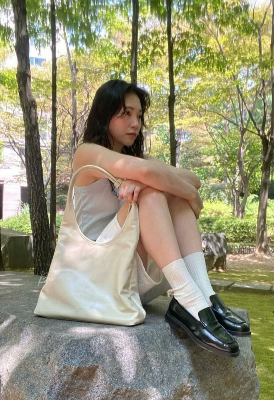 Stand Oil Ringo Bag (Cream)