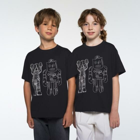 2024AW UNIQLO KAWS + Andy Warhol 安迪沃荷 機器人 短T 小孩 KIDS 現貨