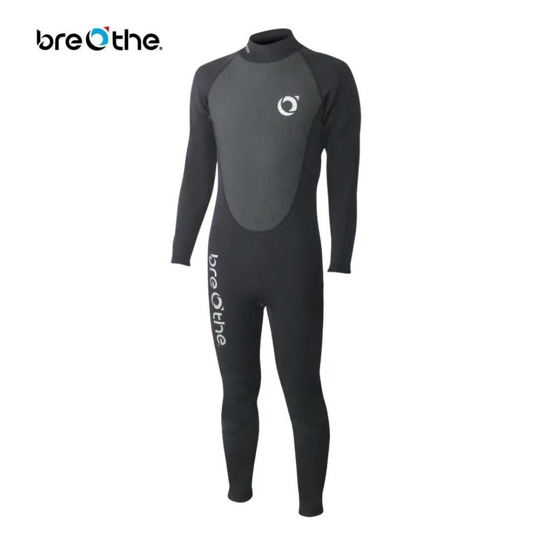 (售完為止)水呼吸Breathe 2.5mm 細鯊耐磨連身防寒衣 26-A-BK