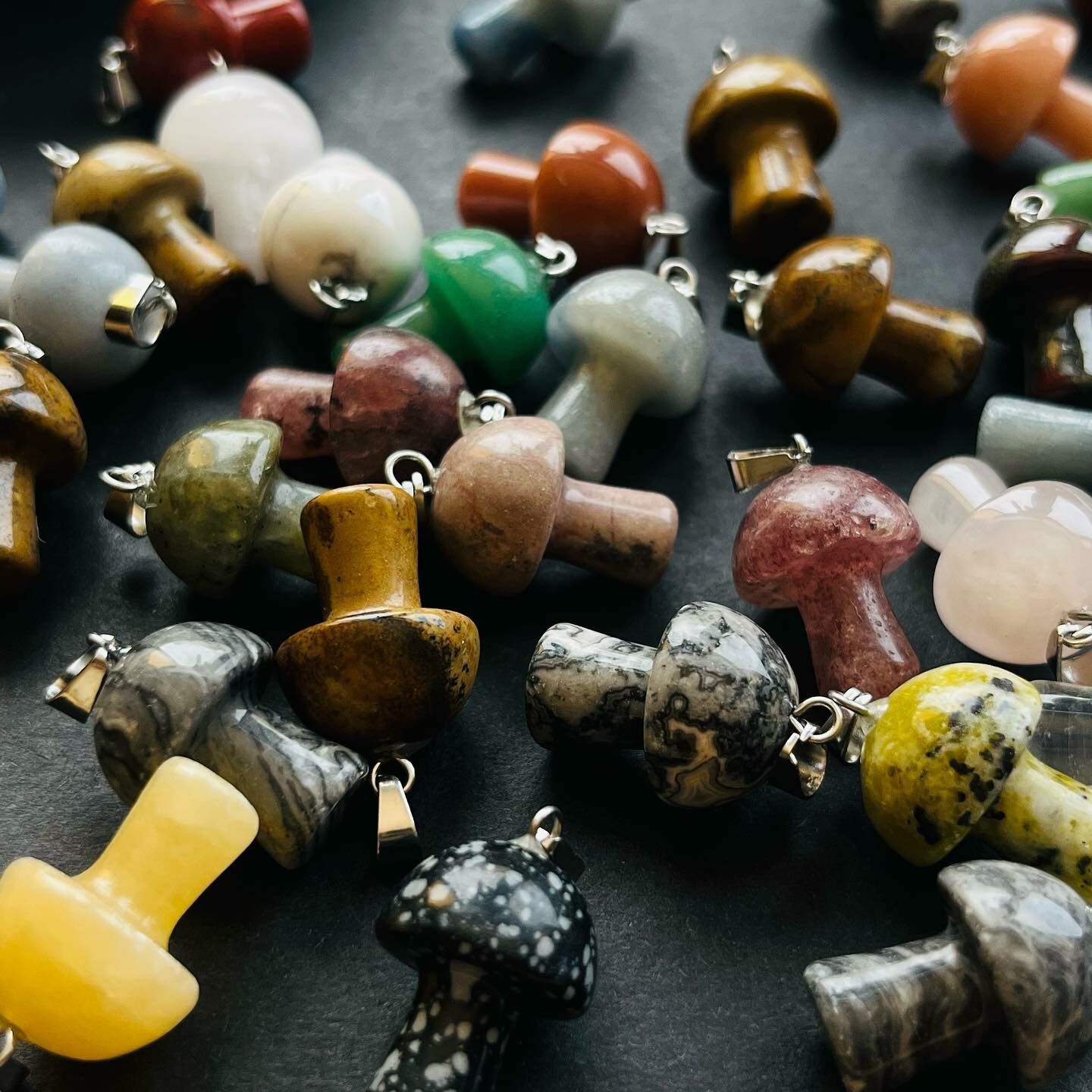 [原石] 水晶蘑菇 項鍊吊墜