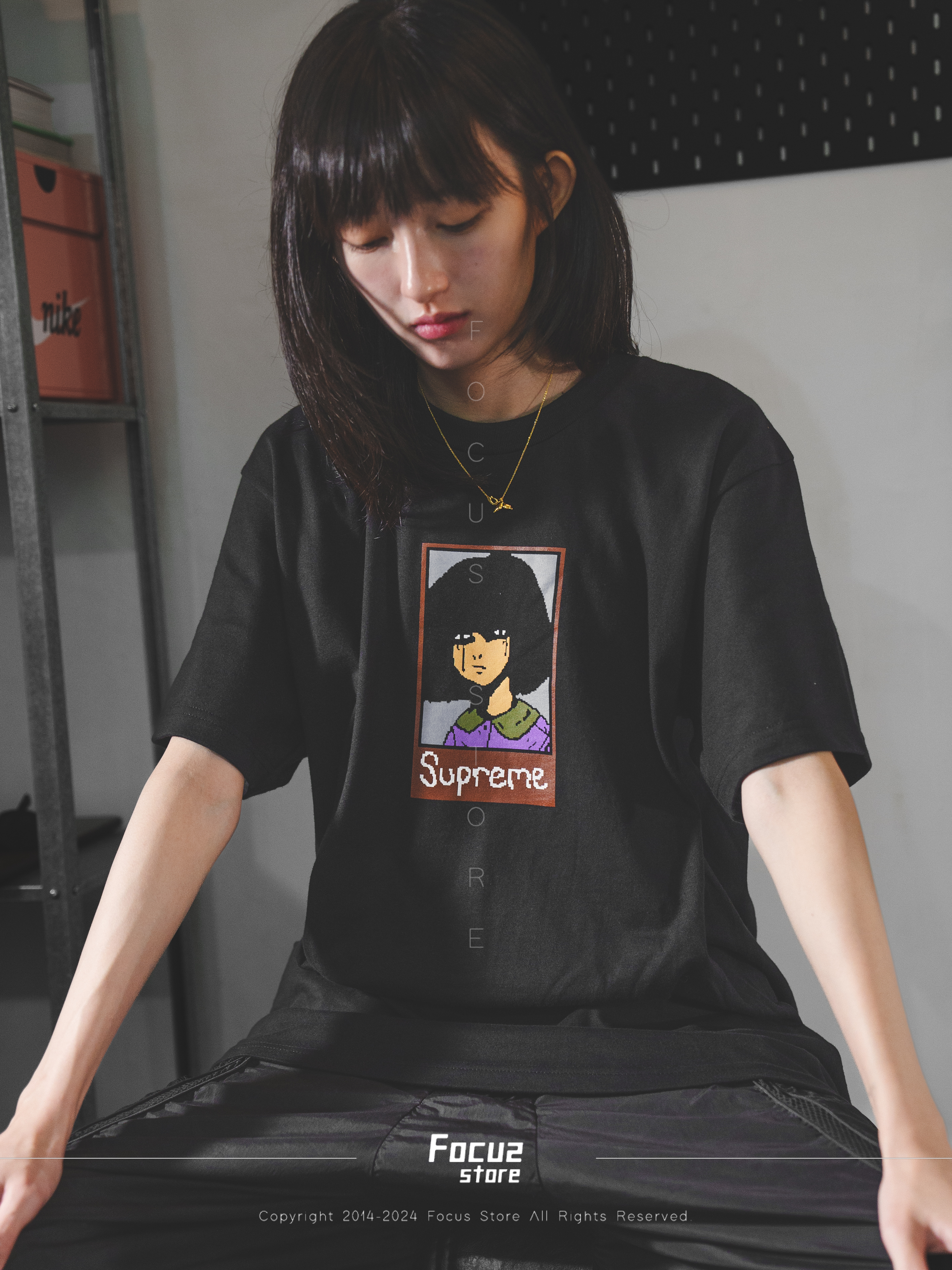 Focus Store】現貨秒發Supreme FW24 Week1 EMO Tee 傷心黑/白兩色短