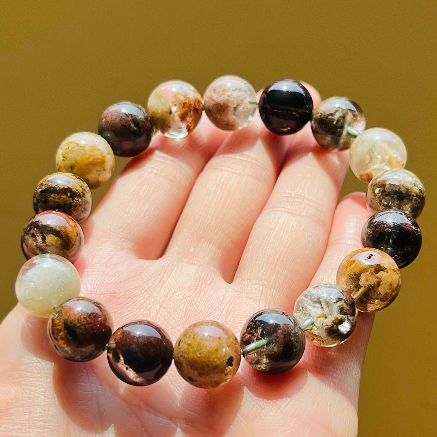 [原石] 四季幽靈水晶（男款）水晶手串