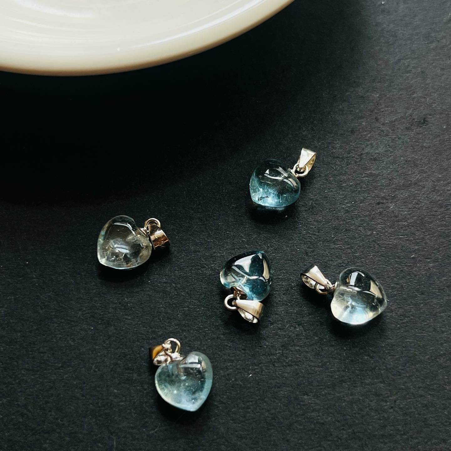 [原石] 藍托帕石 水晶項鍊吊墜