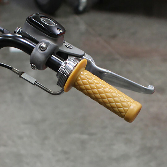 Biltwell 橡膠 握把套 菱格紋 (有邊) - 焦糖