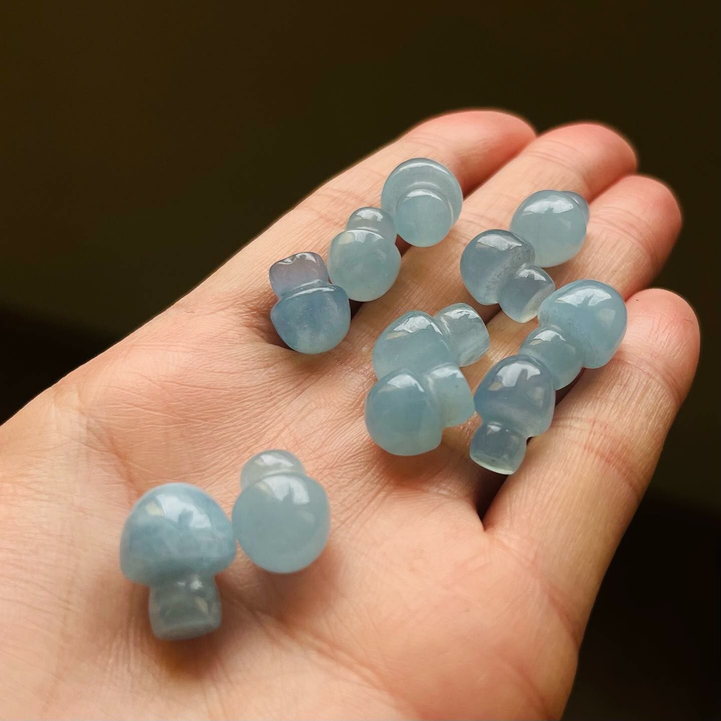 [原石] 海藍寶 小蘑菇