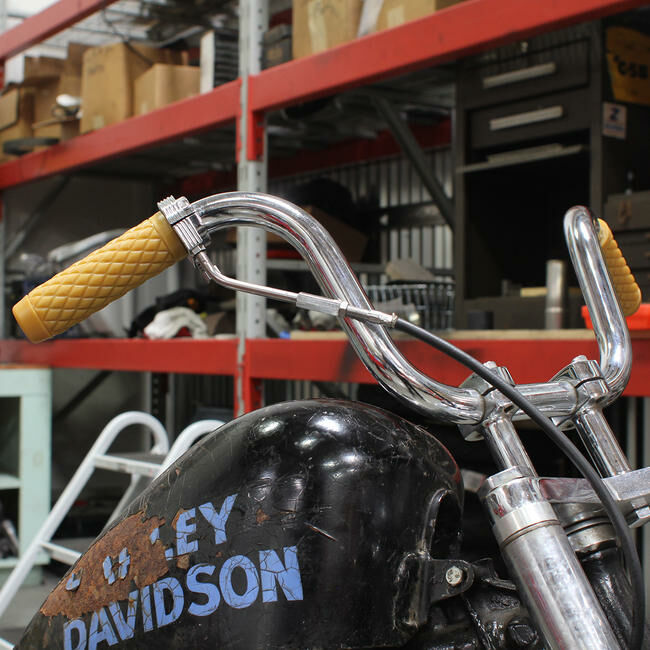 Biltwell 橡膠 握把套 菱格紋 (無邊) - 焦糖