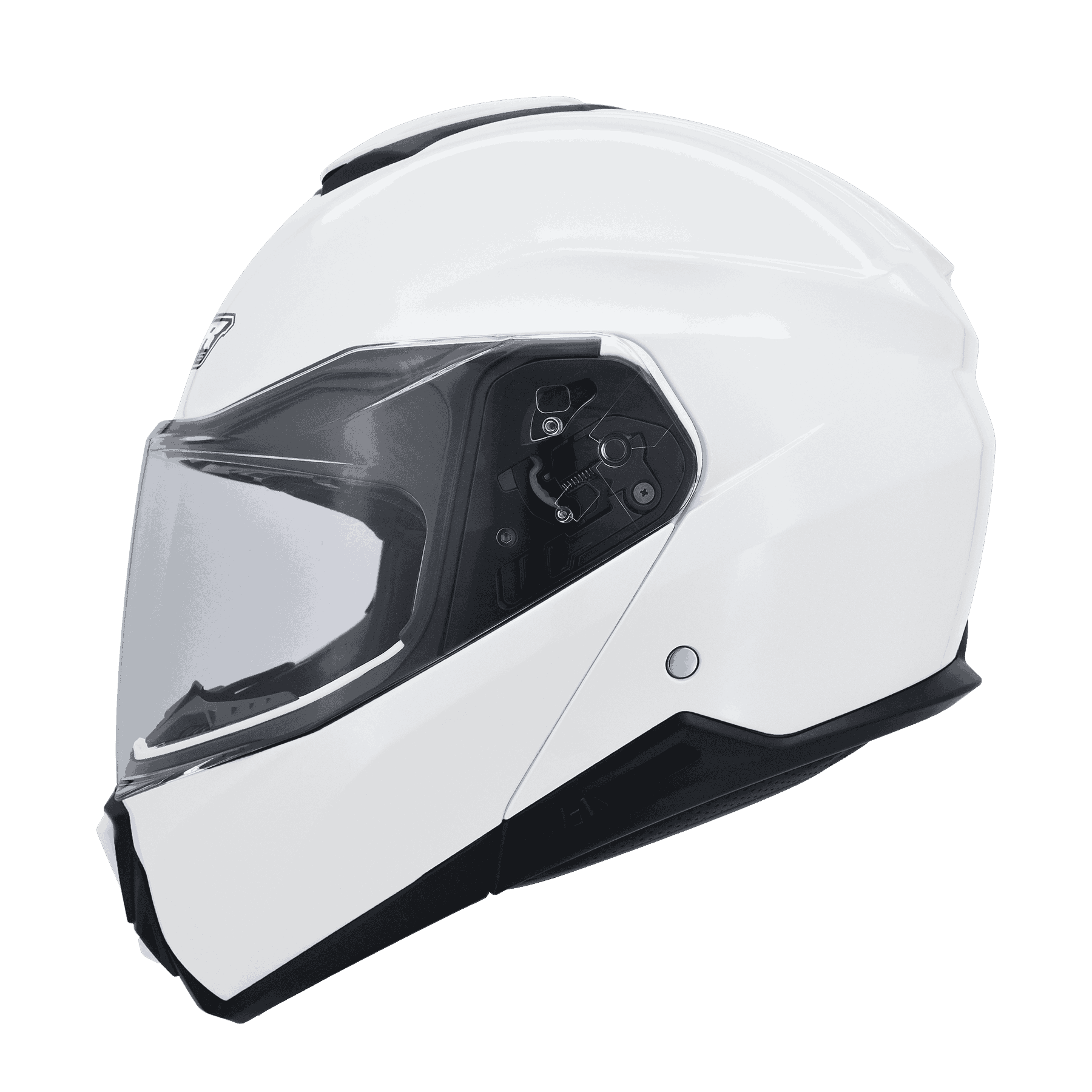 M2R OX-3 珍珠白 素色 全罩 可樂帽 內墨片