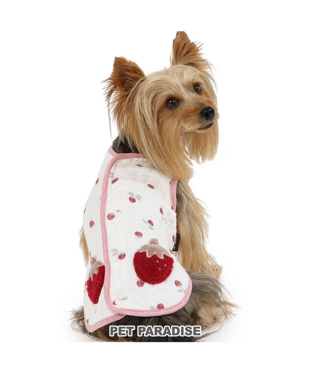 PP Fluffy Quilt Vest - Strawberry <918-29288>