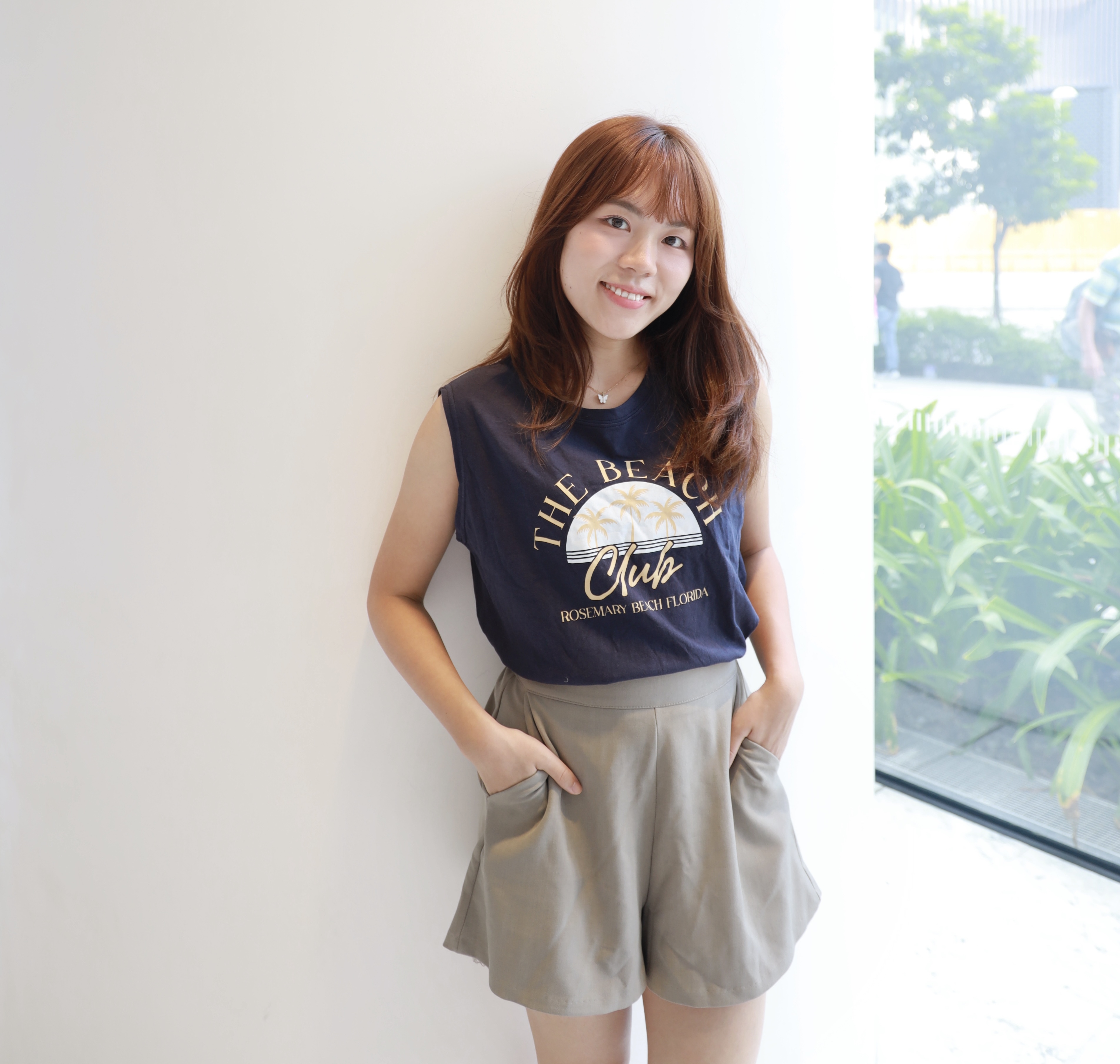 ||SR59|| 闊身橡筋腰秋日短褲